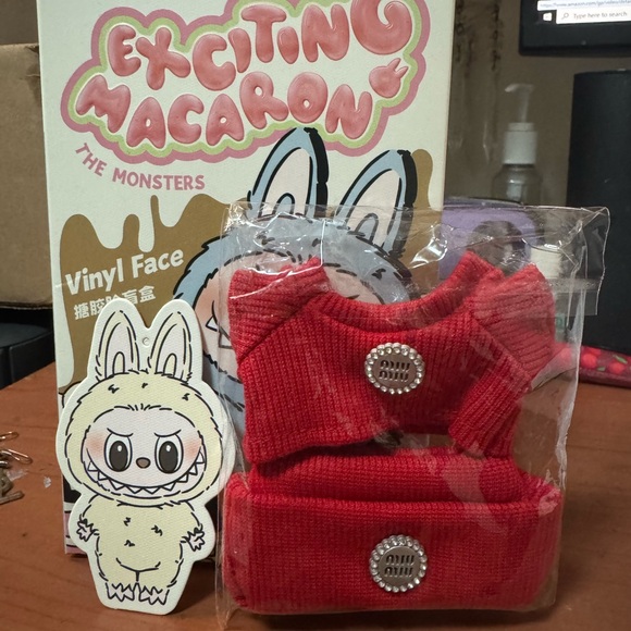 LABUBU POP MART The Monsters Exciting Macaron Vinyl Face Limited Edition cream - Picture 6 of 9